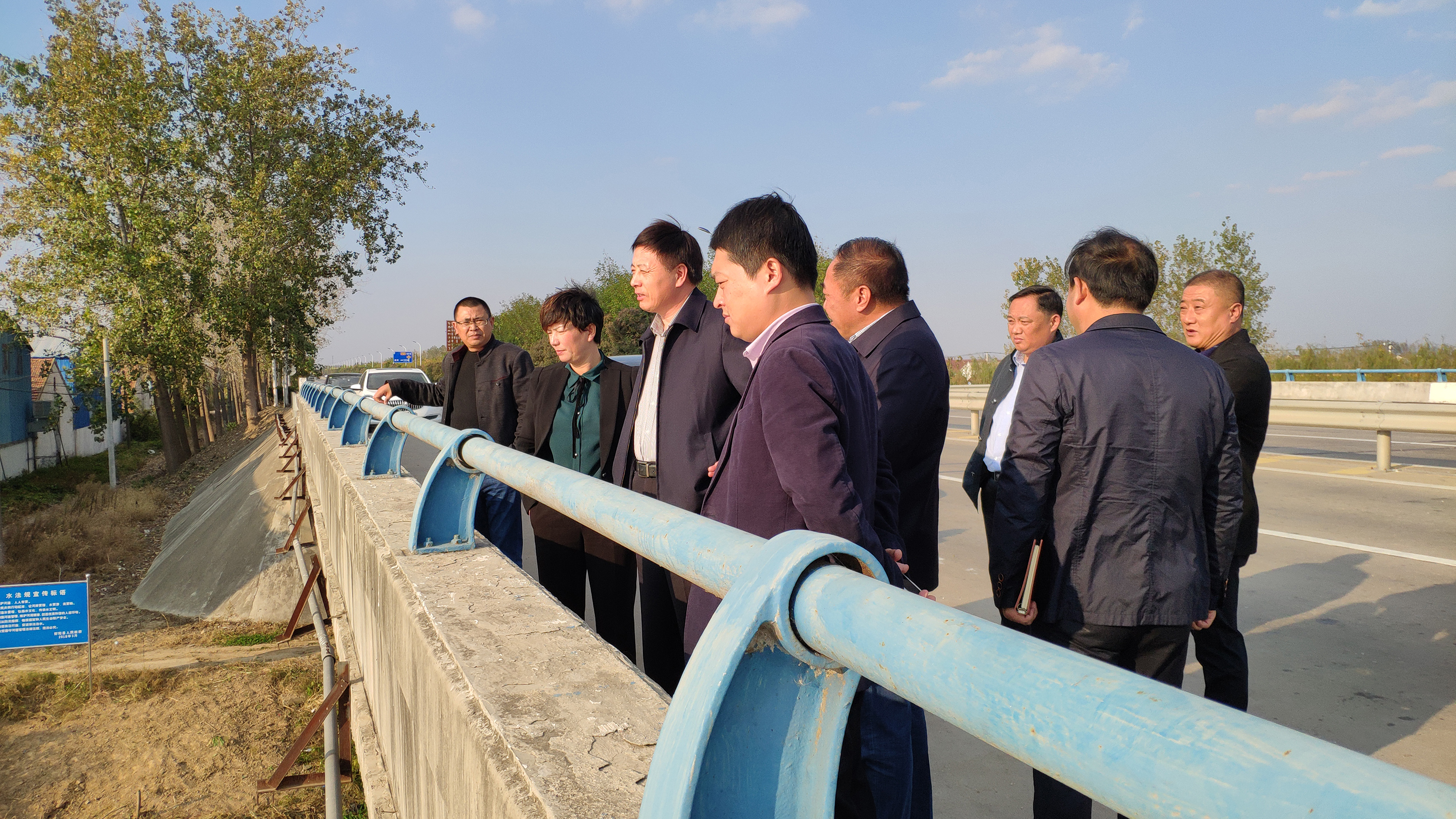 县级河长常务副县长田国举巡查潭洋河并部署河长制工作