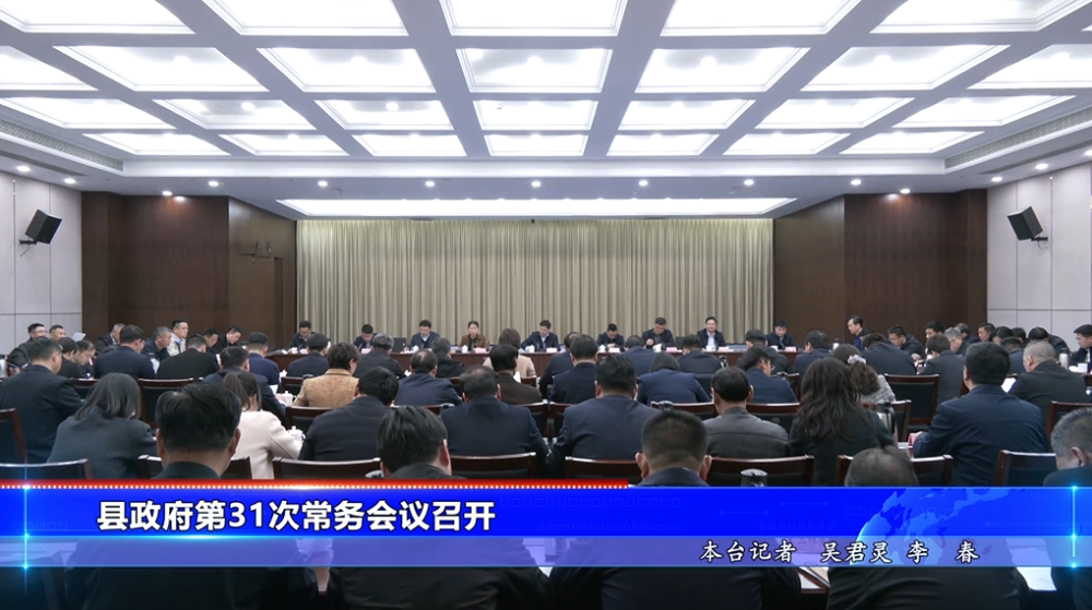 县政府第31次常务会议召开